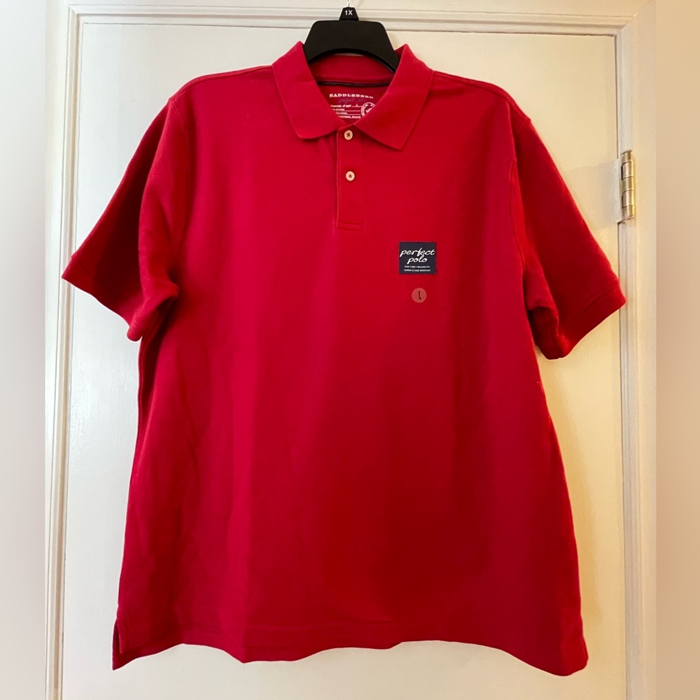SADDLEBRED PERFECT POLO SHORT SLEEVE SHIRT NWT